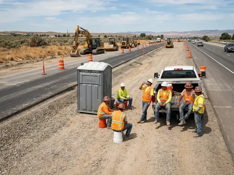 highway-road-construction-crew-007 — frequently asked questions, Porta Potty and Restroom Rentals in Livingston, MT